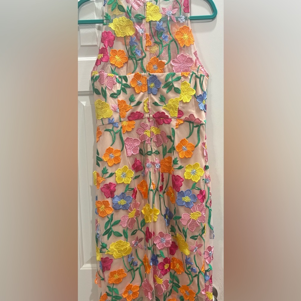 Adrianna Papell Multicolor Floral Ankle Length Dress - Picture 3 of 5